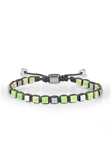 Variscite Cube Bracelet – Elemental Green Edition