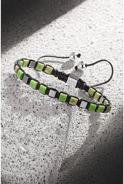 Variscite Cube Bracelet – Elemental Green Edition